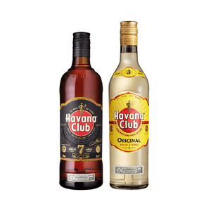 Kit Rum Havana Club Rum 7 anos 750ml + Rum Havana Club Rum 3 anos 750ml
