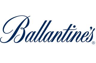 Logomarca oficial de Ballantine's em fundo branco